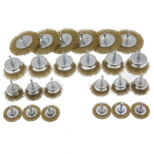 Schrauber-Dreh-Schleif-Drahtb&uuml;rsten Set 24-tlg.