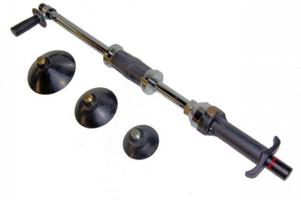 Vakuum-Gleithammer Satz mit 3 Saugk&ouml;pfen